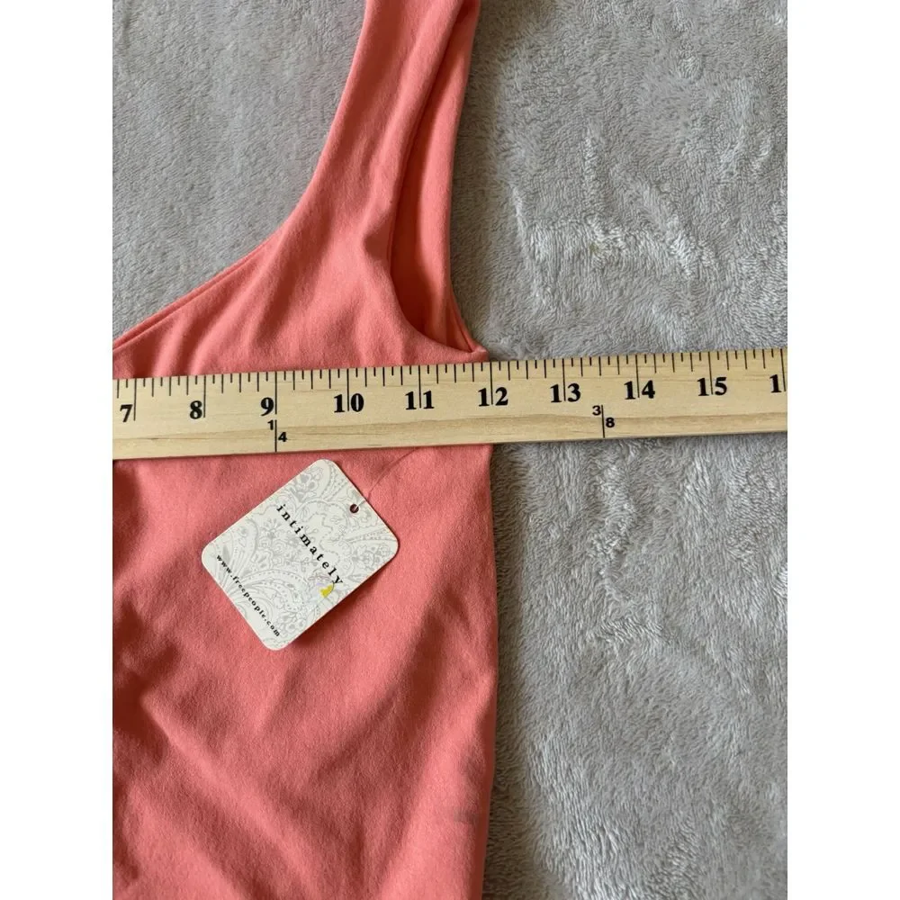 Anthropologie Intimately Free People Women's XS/S Bodysuit Peach Pink‎ - Picture 2 of 5